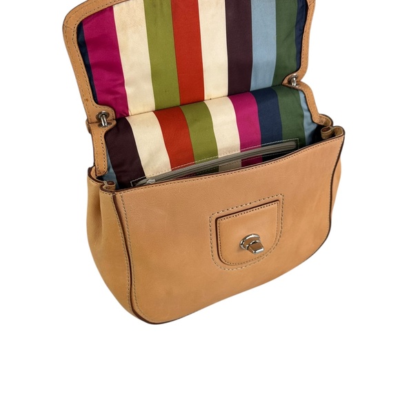 Genuine COACH Willis Limited Edition Tan Leather Shoulder Bag 70th 